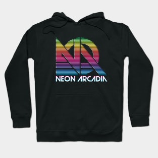 Neon Arcadia Glitch Hoodie